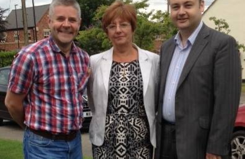 Councillors Peter Male, Julia Lepoidevin and Gary Ridley