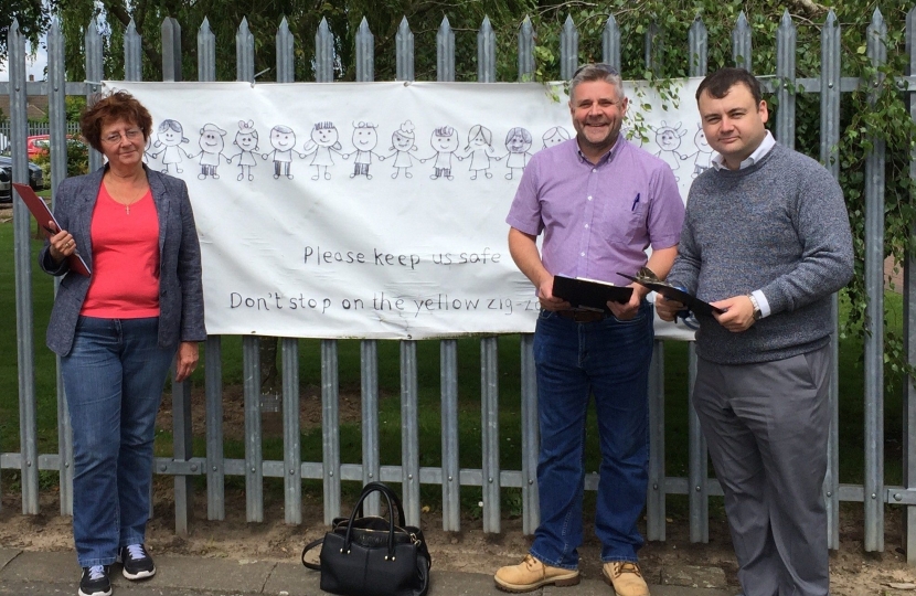 Councillors at Eastern Green Junior School