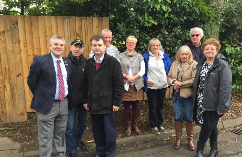 Councillors and residents at Lawley Close