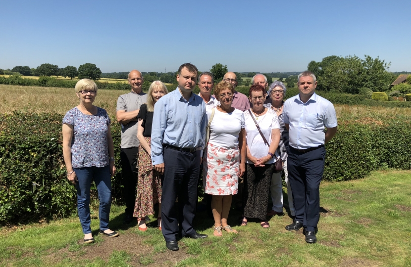 Councillors with residents in Allesley Green