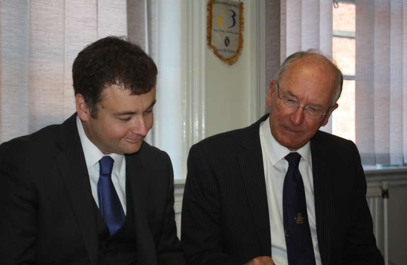 Cllr Gary Ridley and Cllr Tim Sawdon (file photo pre social distancing)