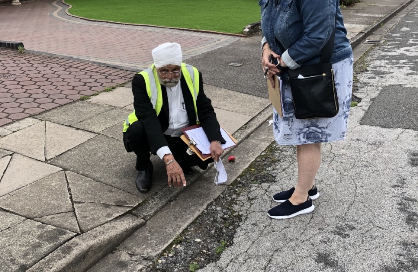 Cllr Jaswant Birdi in Allesley Village