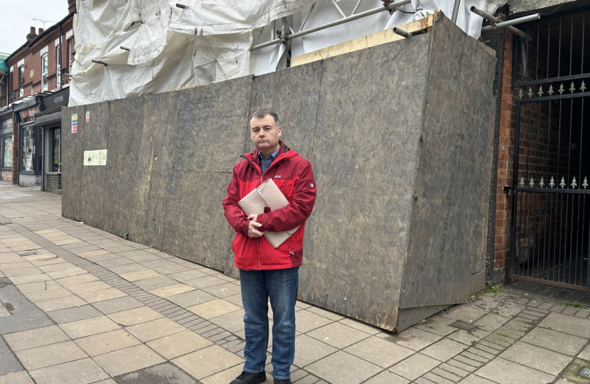 Cllr Gary Ridley on Earlsdon Street