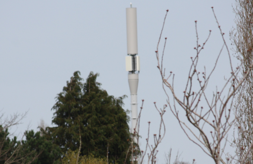 Mobile phone mast stock image