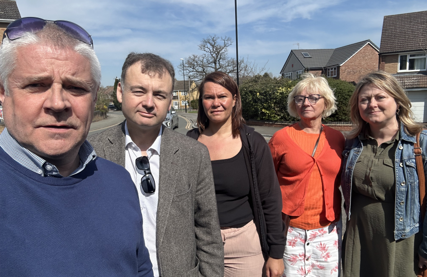 Councillors and residents on Alderminster Road, Coventry