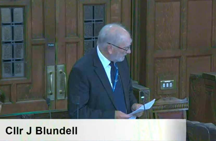 Cllr Blundell at Question Time FC 8SEP26