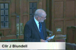 Cllr Blundell at Question Time FC 8SEP26