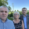Councillors Peter Male, Julia Lepoidevin and Gary Ridley near Bannerbrook Park.