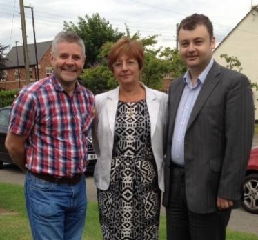 Councillors Peter Male, Julia Lepoidevin and Gary Ridley