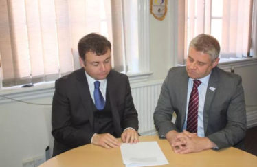 Cllr Gary Ridley and Cllr Peter Male